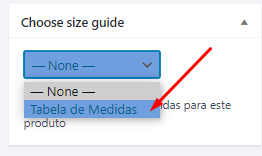 adicionando tabela ao produto